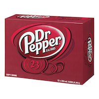 Dr. Pepper Soda, 12 x 355-ml Front_Angled_Left