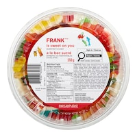 FRANK Assorted Gummy Candy Tub, 550-g Overhead_Flat