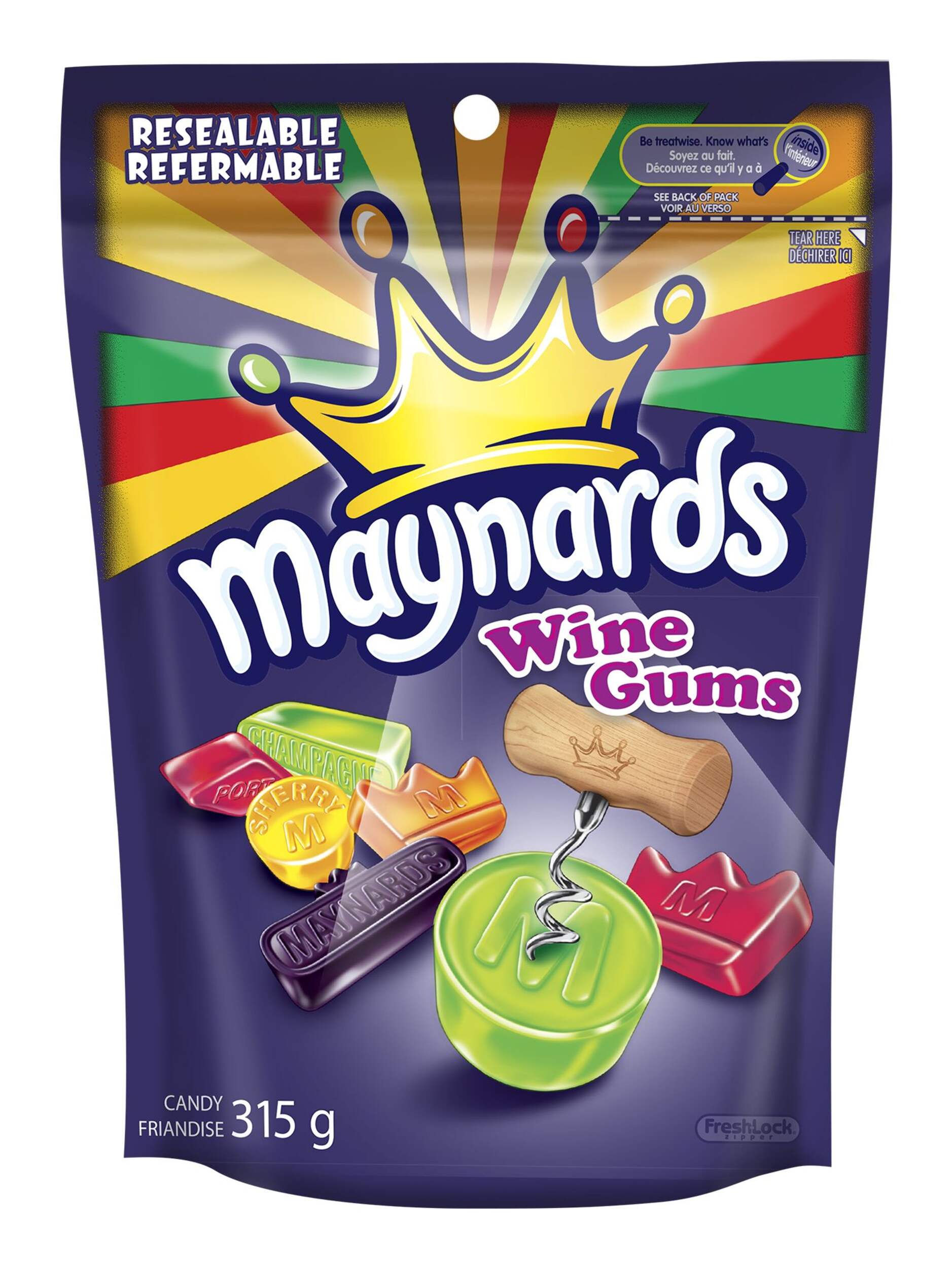 Bonbons Maynards Wine Gums, 355 g Front_Flat