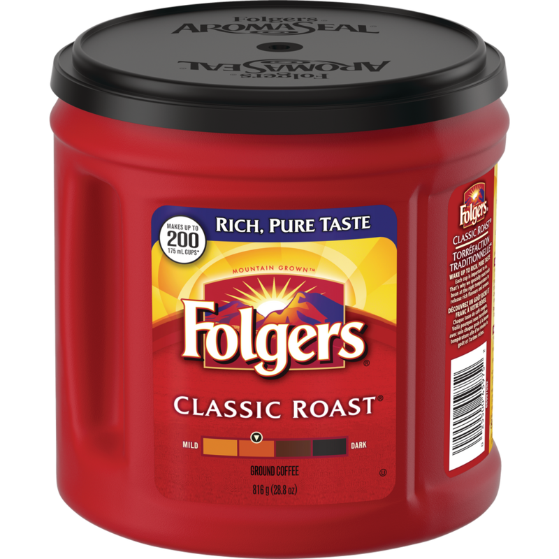 Folgers Classic Roast Ground Coffee, 816g Canadian Tire