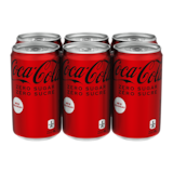 Coca-Cola Coke Zero Sugar, 222-mL, 6-pk Front_Elevated