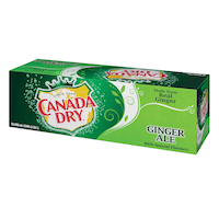Canada Dry Ginger Ale, 12 x 355-ml Front_Angled_Left