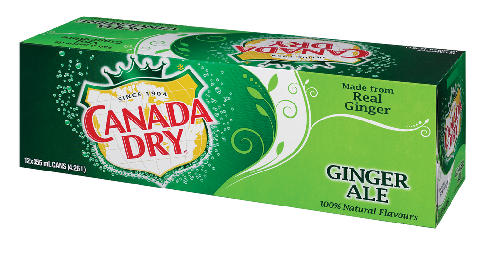 Canada Dry Ginger Ale, 12 x 355ml Canadian Tire