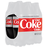Diet Coke, 710-mL, 6-pk Front_Three_Fourths_Angled_Right