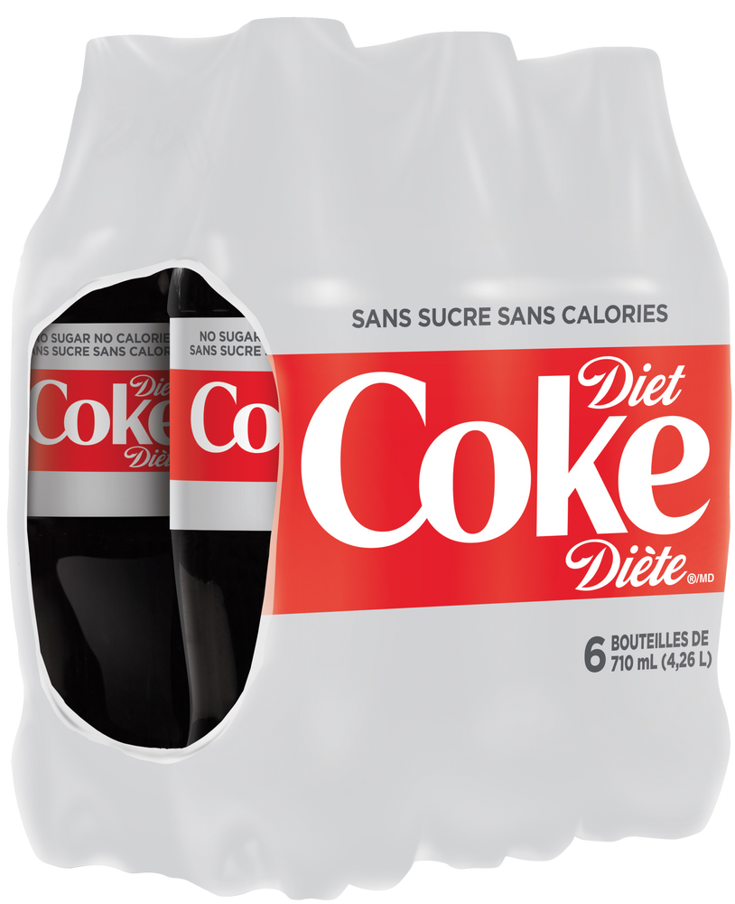 Diet Coke, 710mL, 6pk Canadian Tire