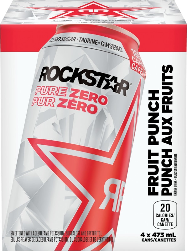 Rockstar Diet Energy Drink, 473mL, 4pk Canadian Tire