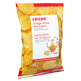 FRANK Maple Bacon Rippled Potato Chips, 200-g Front_Three_Fourths_Angled_Right