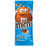 M&M's Crispy Rice Milk Chocolate Bar with Minis, 107-g Front_Flat