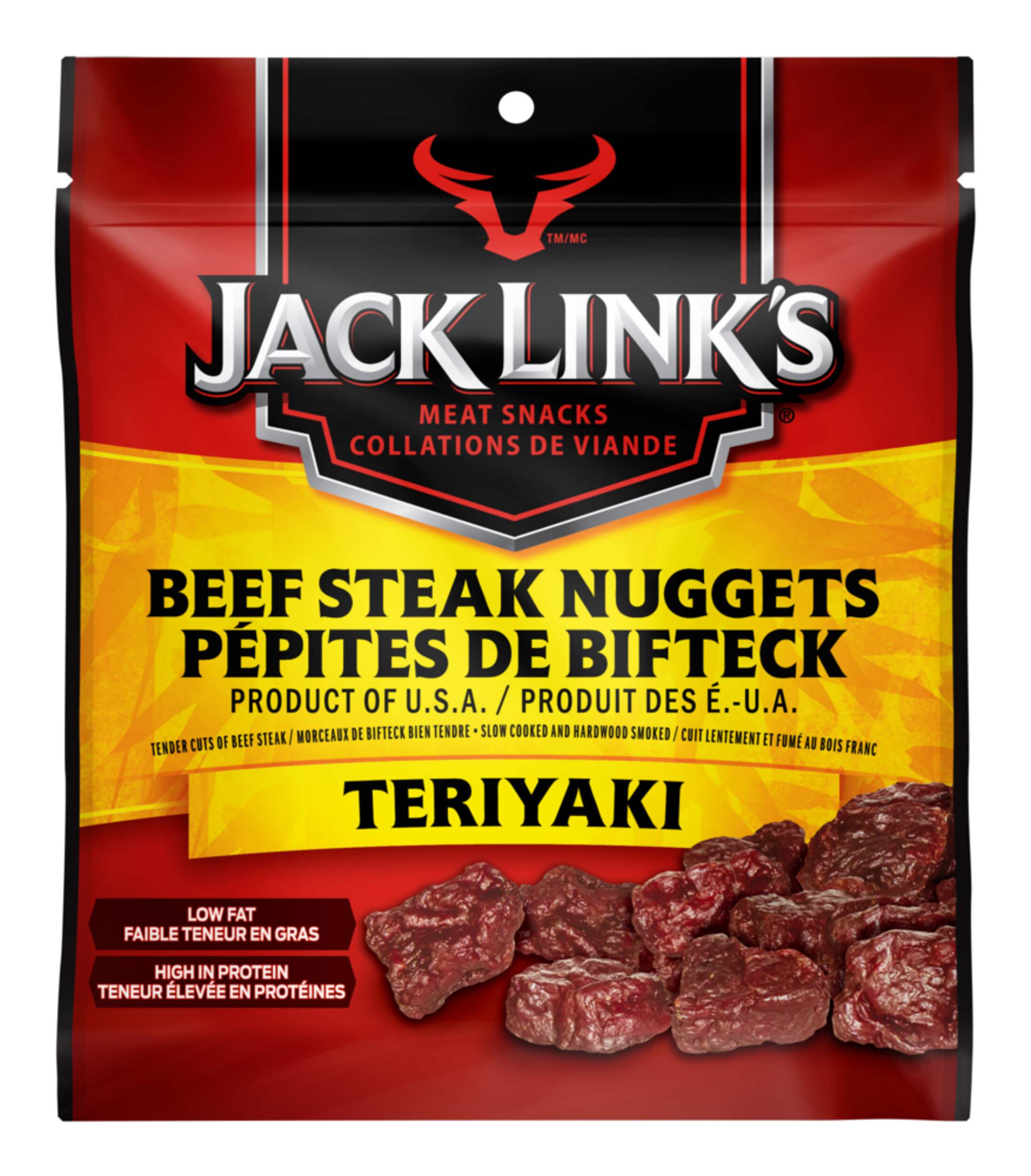 Pépites de boeuf Jack Link's, teriyaki, 81 g Front_Flat