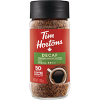 Tim Hortons Decaf Medium Roast Premium Instant Coffee, 100-g Front_Flat