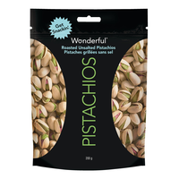 Wonderful Pistachios Roasted Unsalted In-Shell Pistachios, 200-g