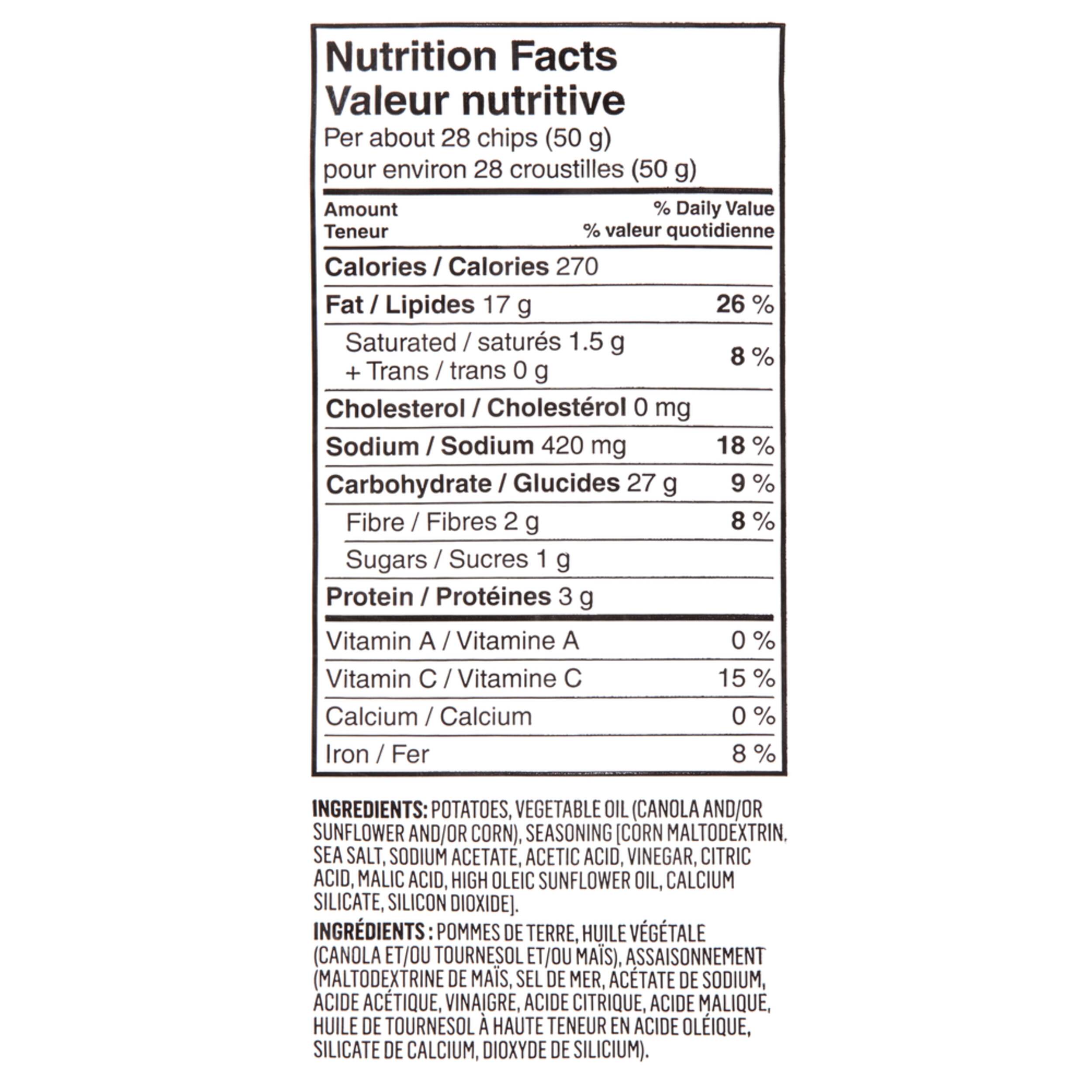 FRANK Salt & Malt Vinegar Kettle Potato Chips, 170g Canadian Tire