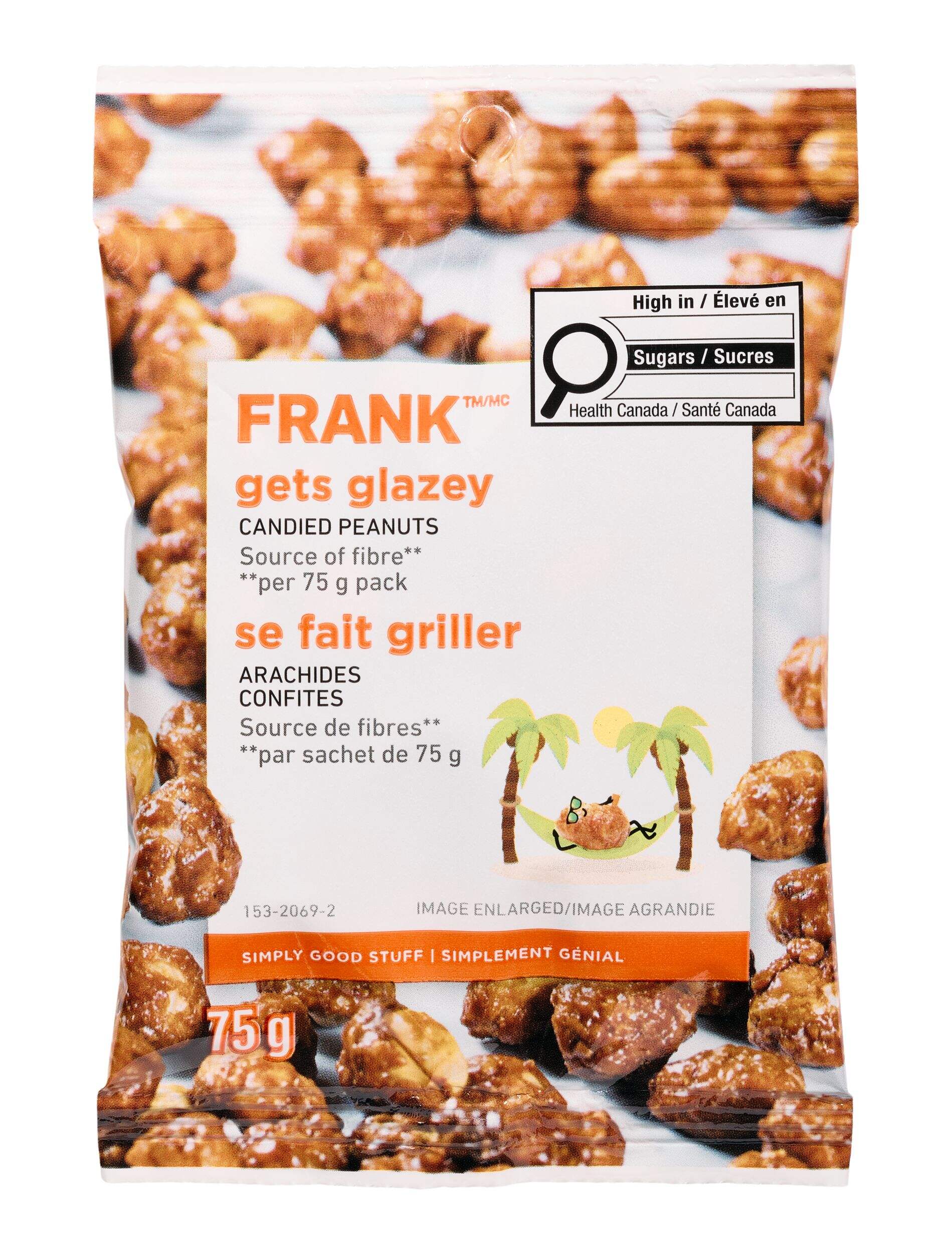 FRANK Candied Peanuts, 75-g Front_Flat