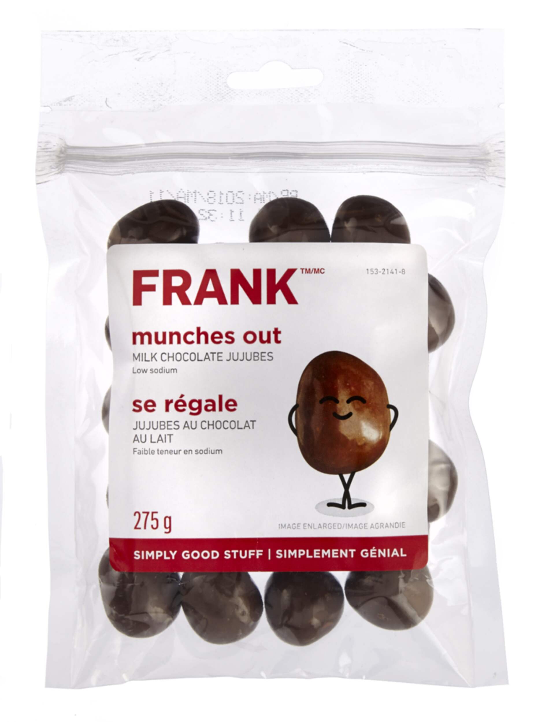 FRANK Chocolate Covered Jujubes, 275-g Front_Flat