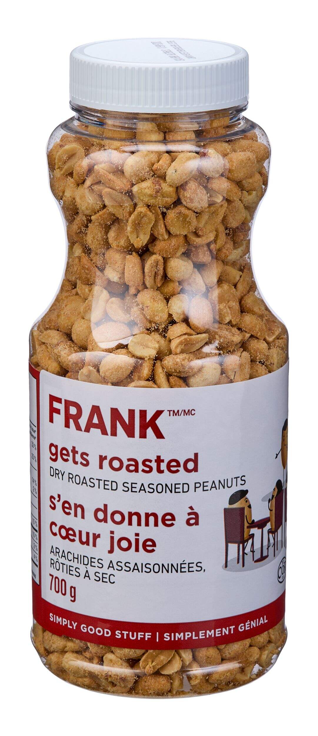 FRANK Dry Roasted Peanuts Jar, 700-g Front_Elevated