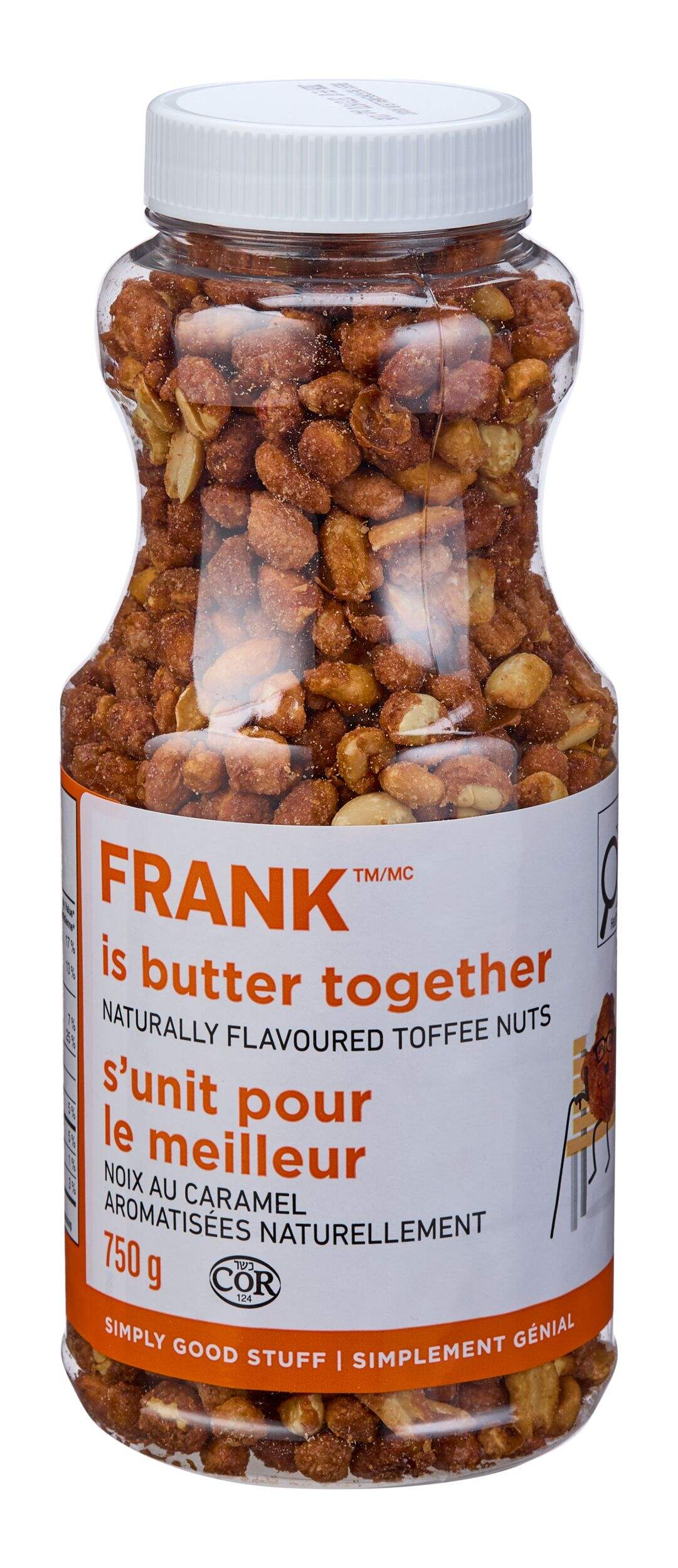 FRANK Buttered Toffee Peanuts Jar, 750-g Front_Elevated