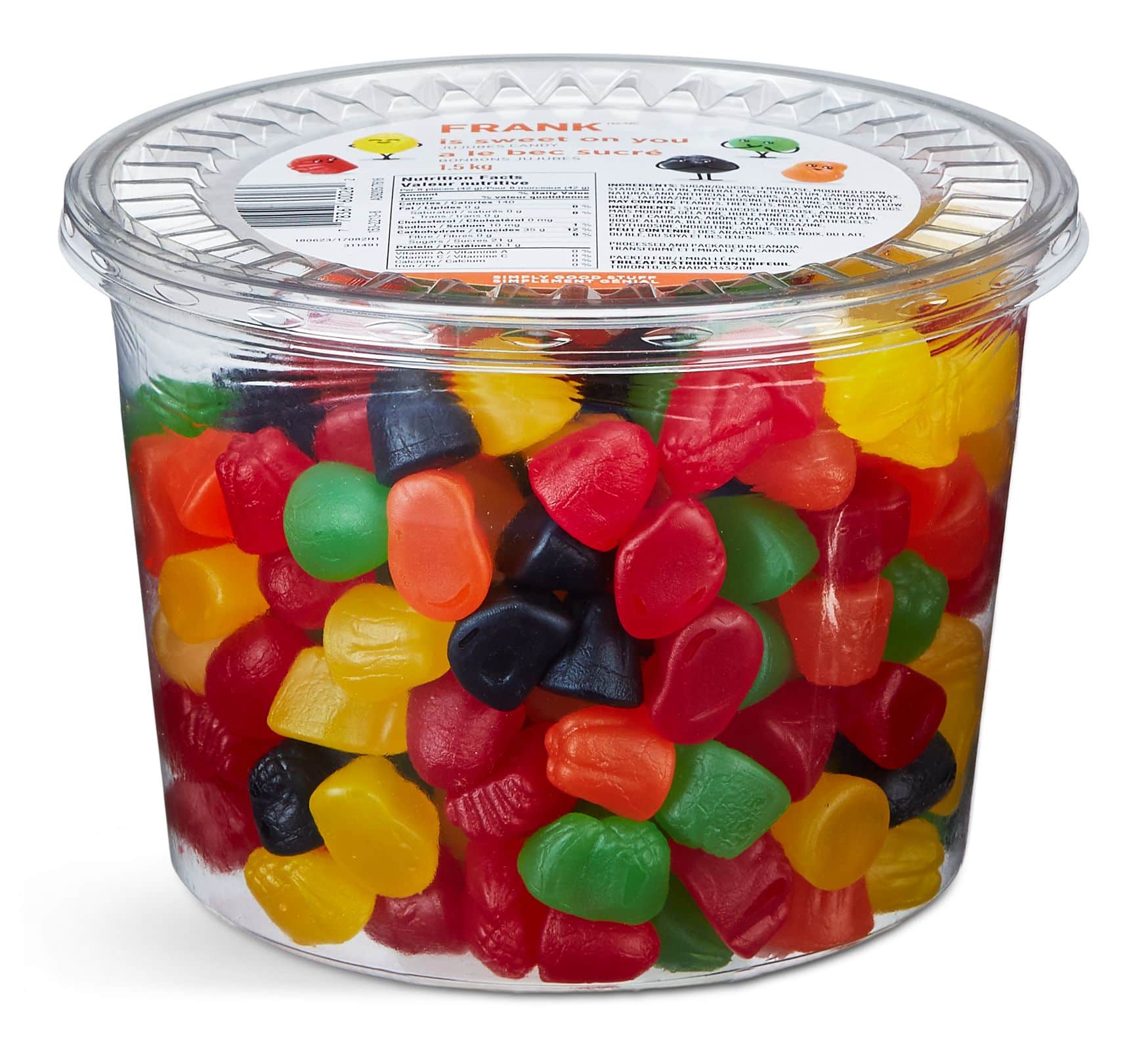 FRANK JuJubes Candy Tub, 1.5-kg