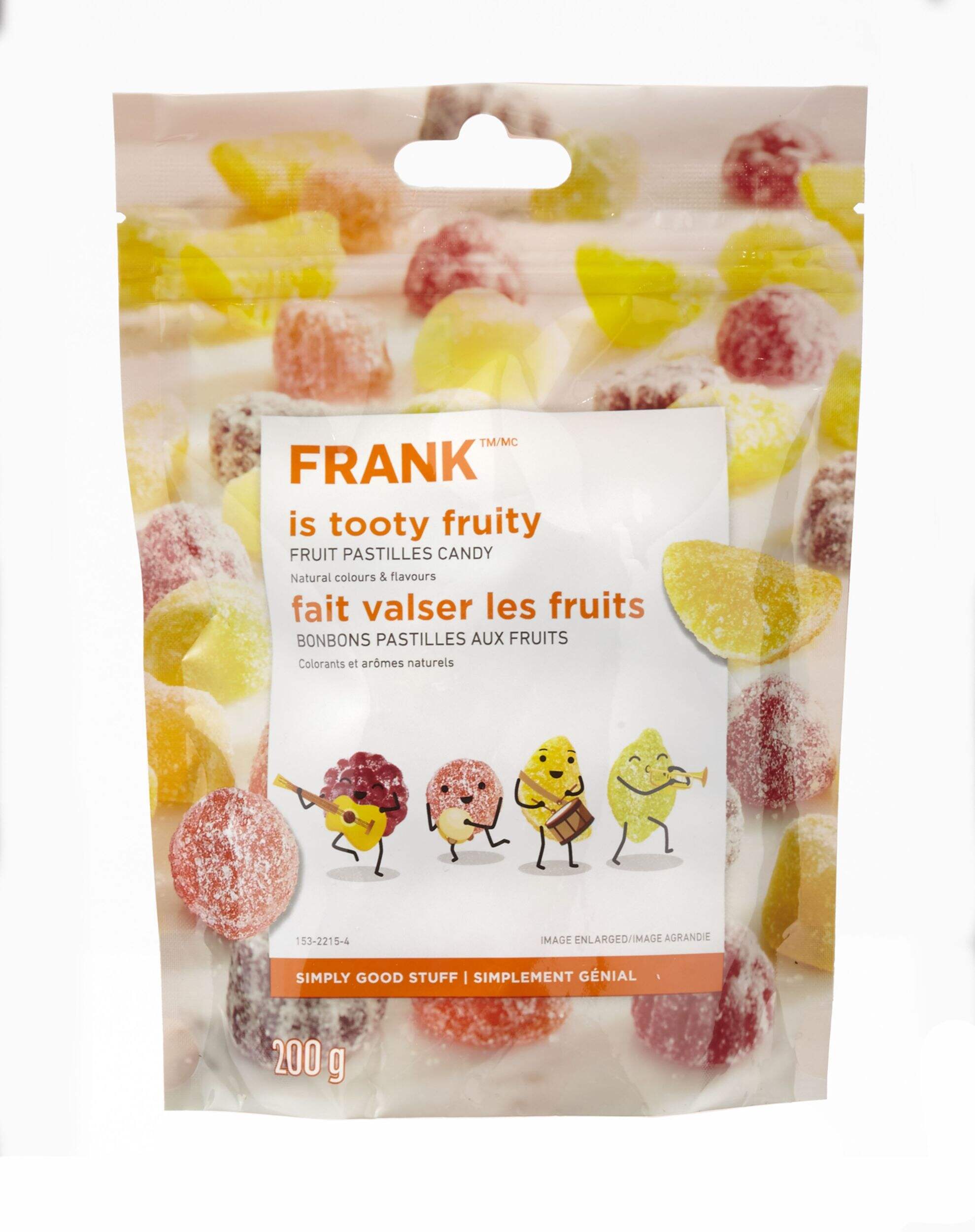 FRANK All Natural Fruit Pastilles Candy, 200-g Front_Flat