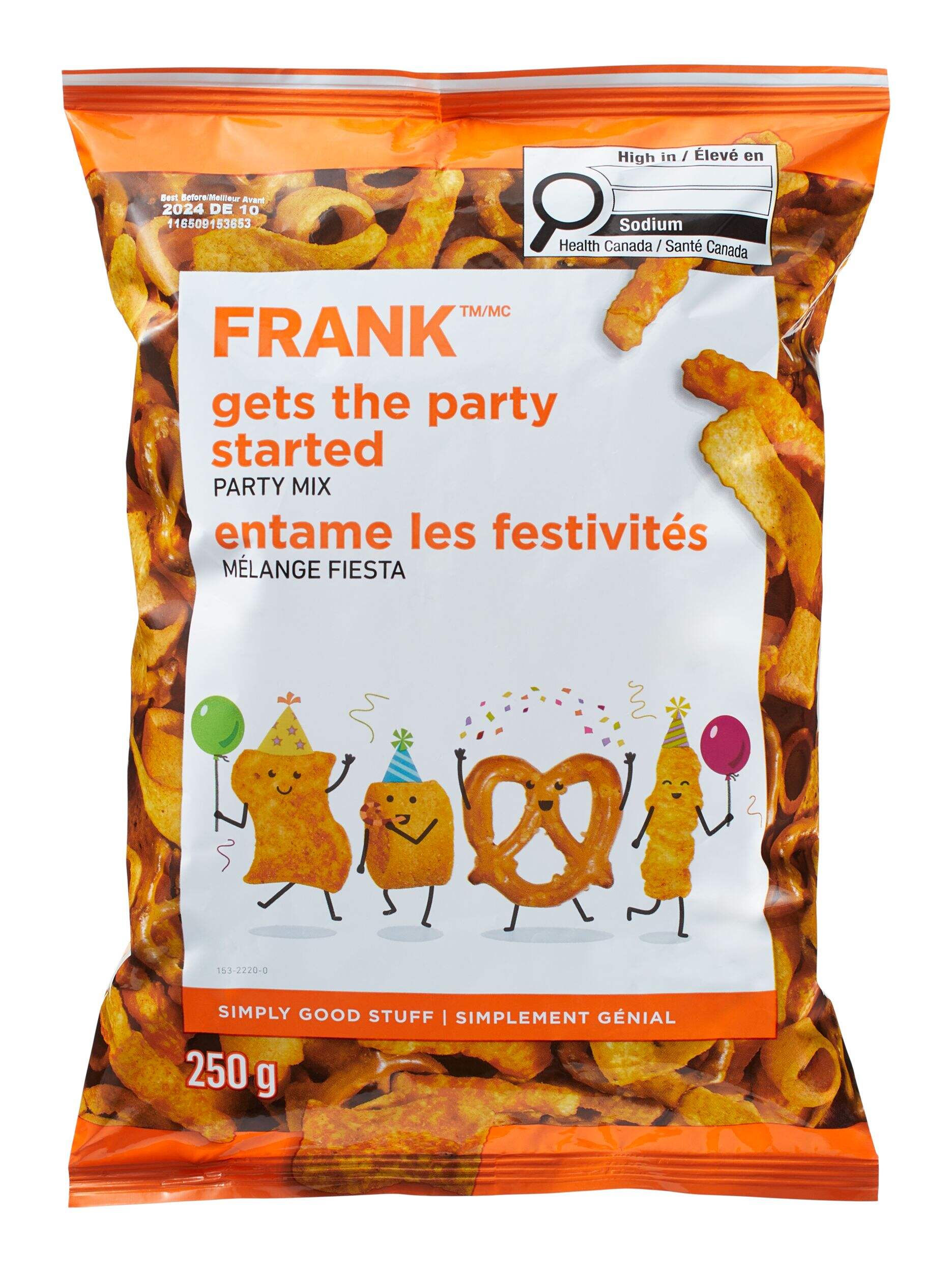FRANK Party Mix Snack, 250-g Front_Flat