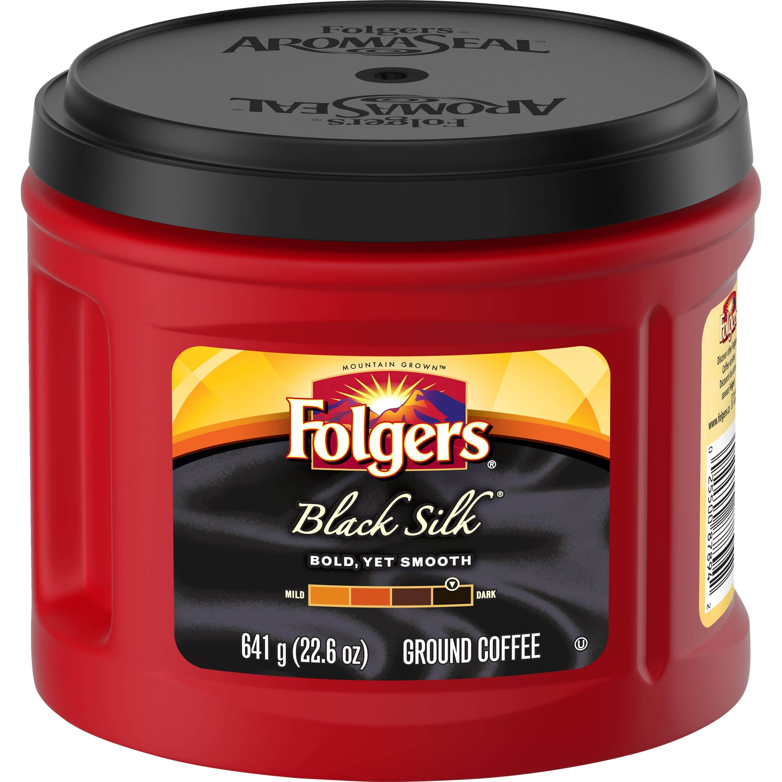 Folgers Black Silk Ground Coffee,641-g