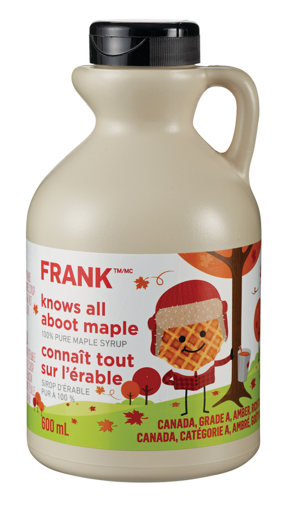 FRANK 100 Pure Maple Syrup, 600ml Canadian Tire