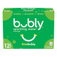 Bubly Lime Sparkling Water, 355-mL, 12-pk