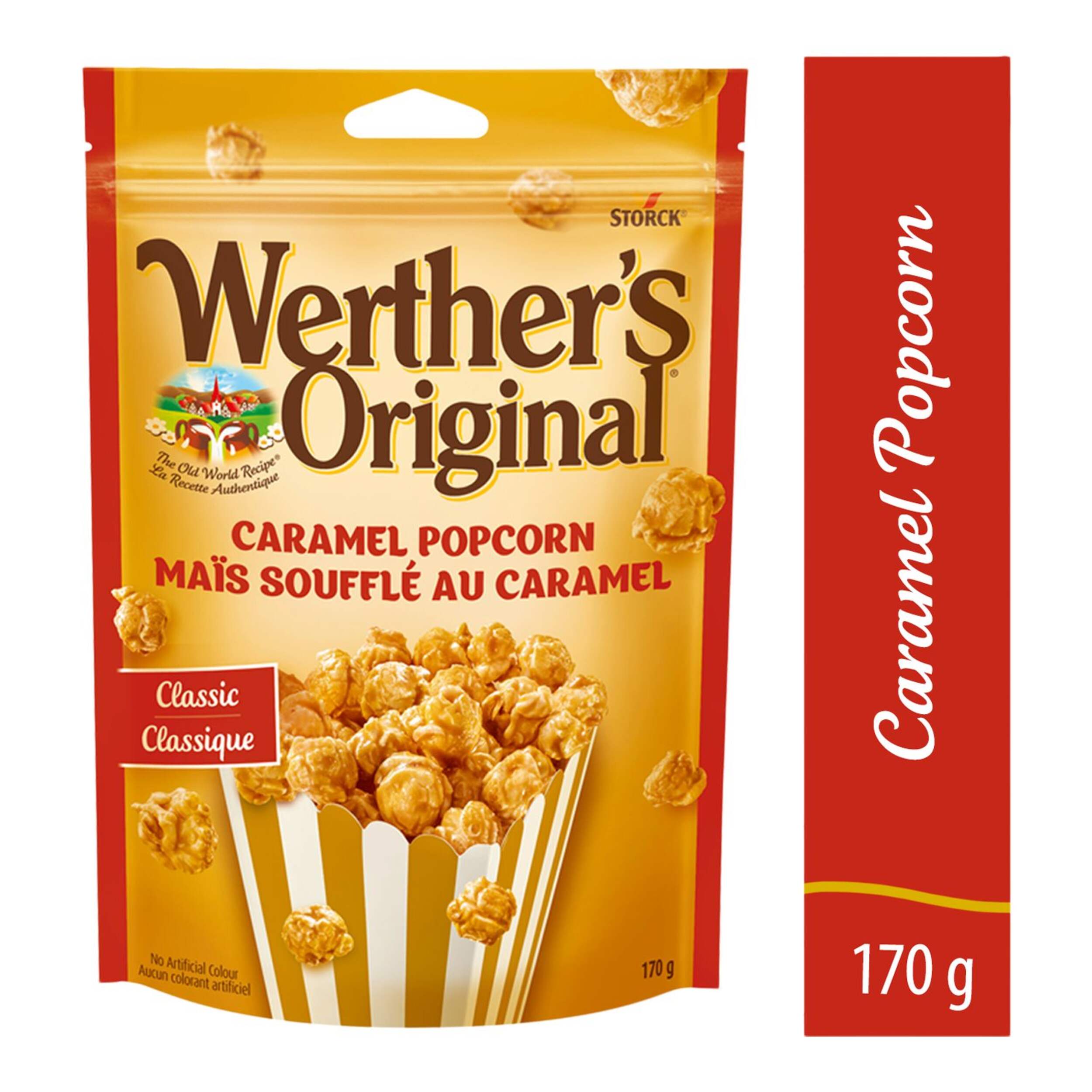 Werther's Original Classic Caramel Popcorn, 170-g Front_Flat