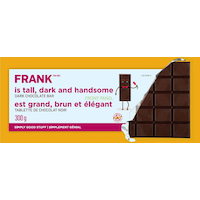 Tablette de chocolat noir FRANK, 300 g Front_Flat