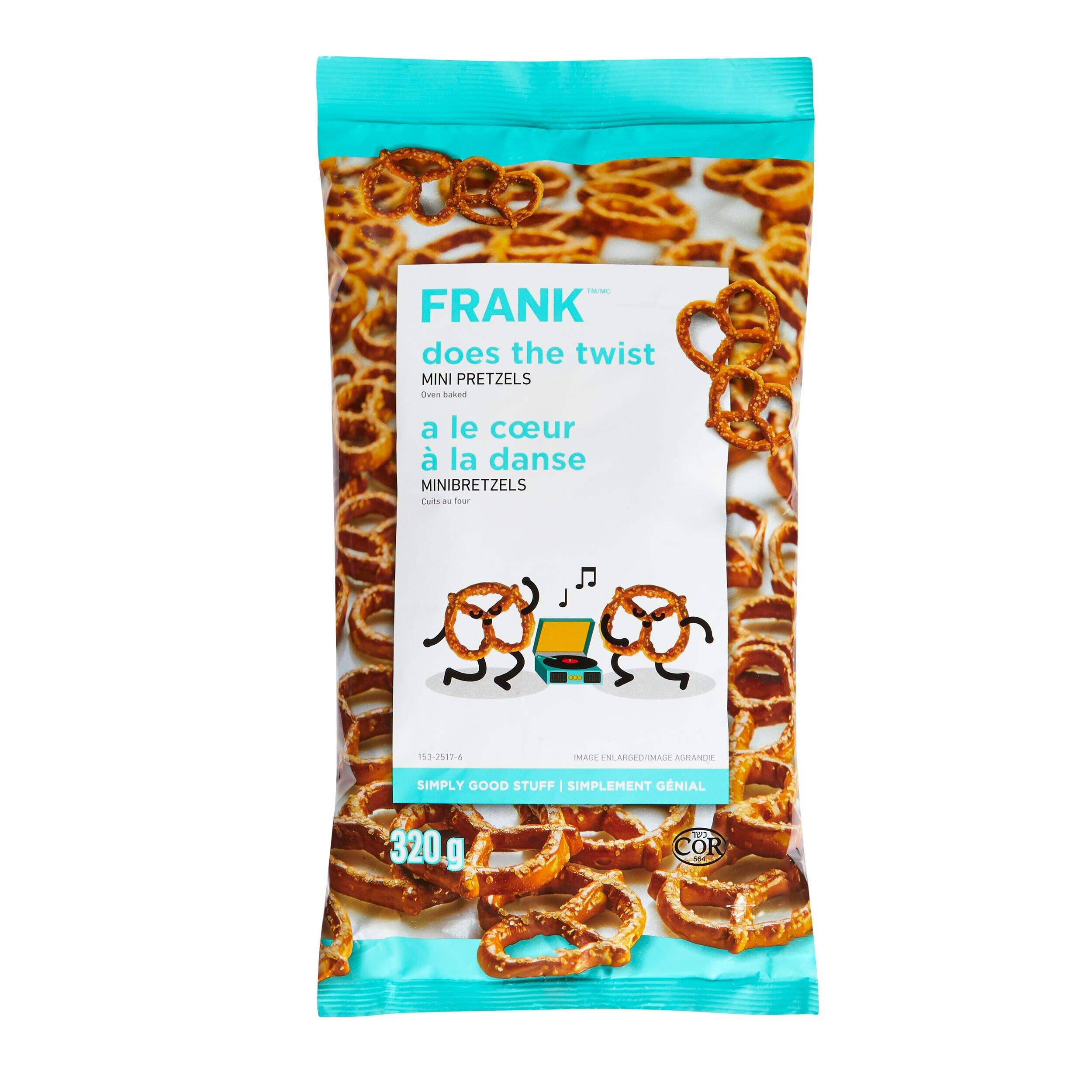 FRANK Mini Pretzels, 320-g Front_Flat