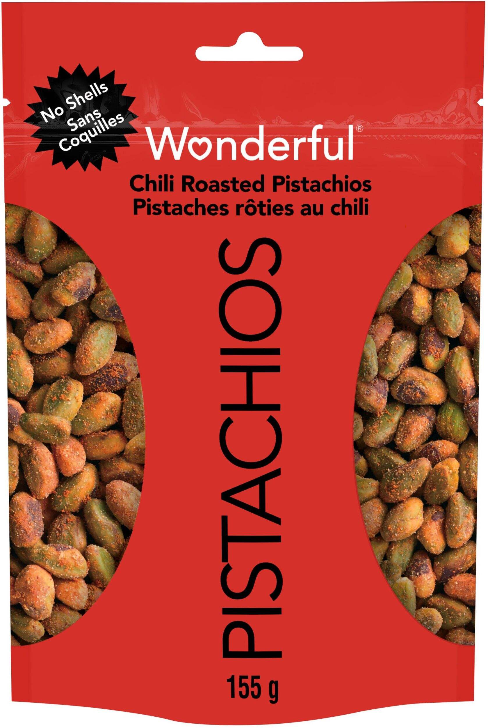 Wonderful Pistachios No Shell Chili Roasted Pistachios, 155-g Front_Flat