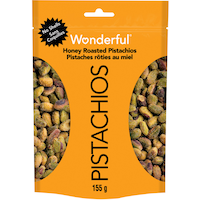 Pistaches écalées grillées au miel Wonderful, 155 g