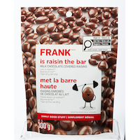 Raisins enrobés de chocolat au lait FRANK, 300 g Front_Flat