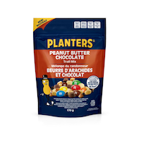Mélange randonnée beurre arachide et chocolat Planters, 170 g Front_Flat