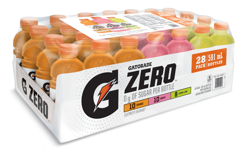 Gatorade G Zero Variety, Berry/Lemon Lime/Grape, 24-pk | Canadian Tire