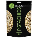 Wonderful Pistachios In Shell, Salted, 400-g Front_Flat