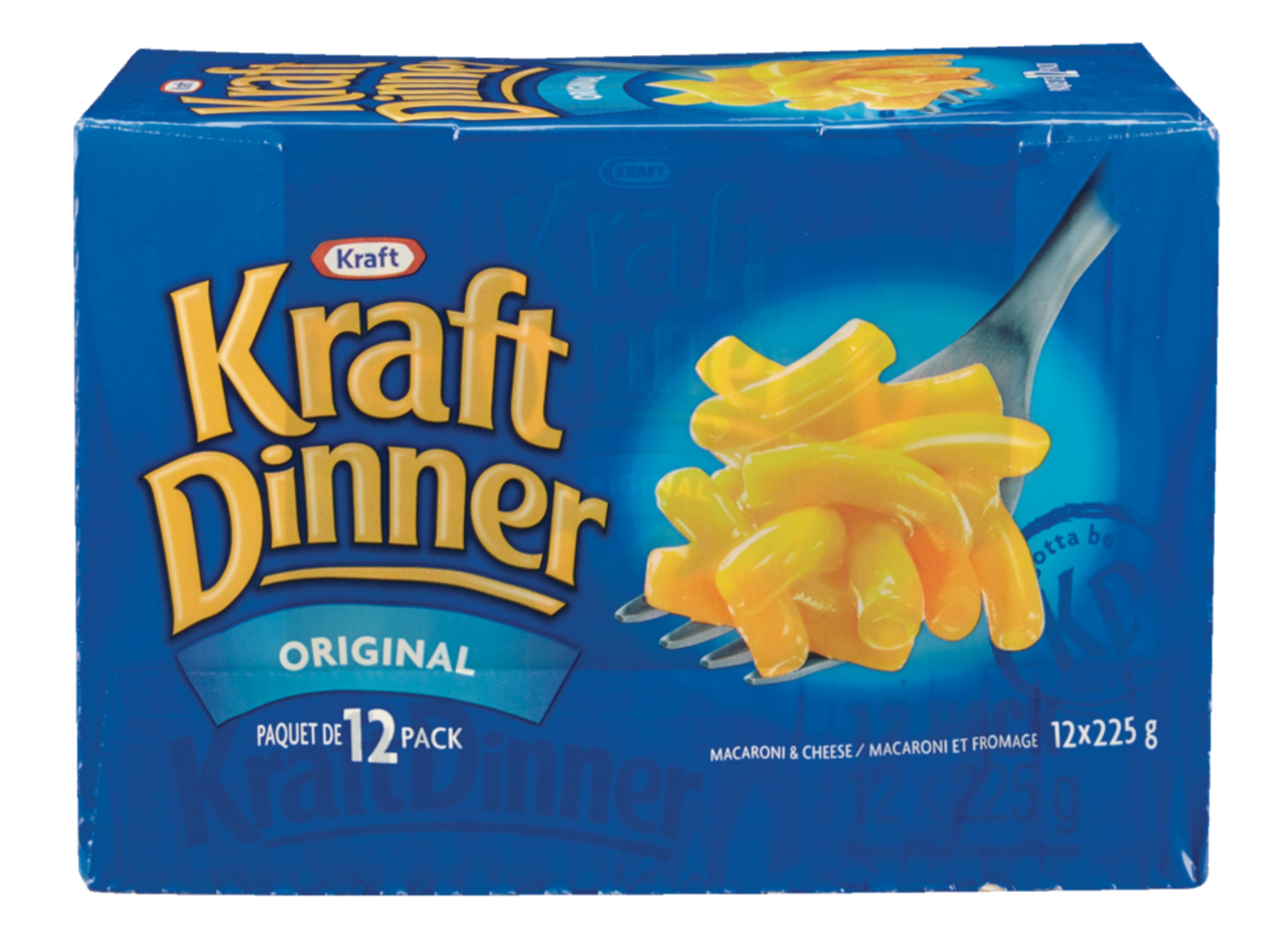 Kraft Dinner Original Macaroni & Cheese 225g x (12pk) {Imported from  Canada}