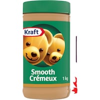 Beurre d'arachide Kraft, crémeux, 1 kg