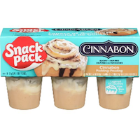 Snack Pack Cinnamon Cinnabon Pudding, 6-pk Front_Flat