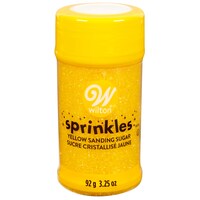 Wilton Edible Decorative Sugar Sprinkles, Yellow, 3.25-oz, for Baking/Cake Decoration Front_Elevated