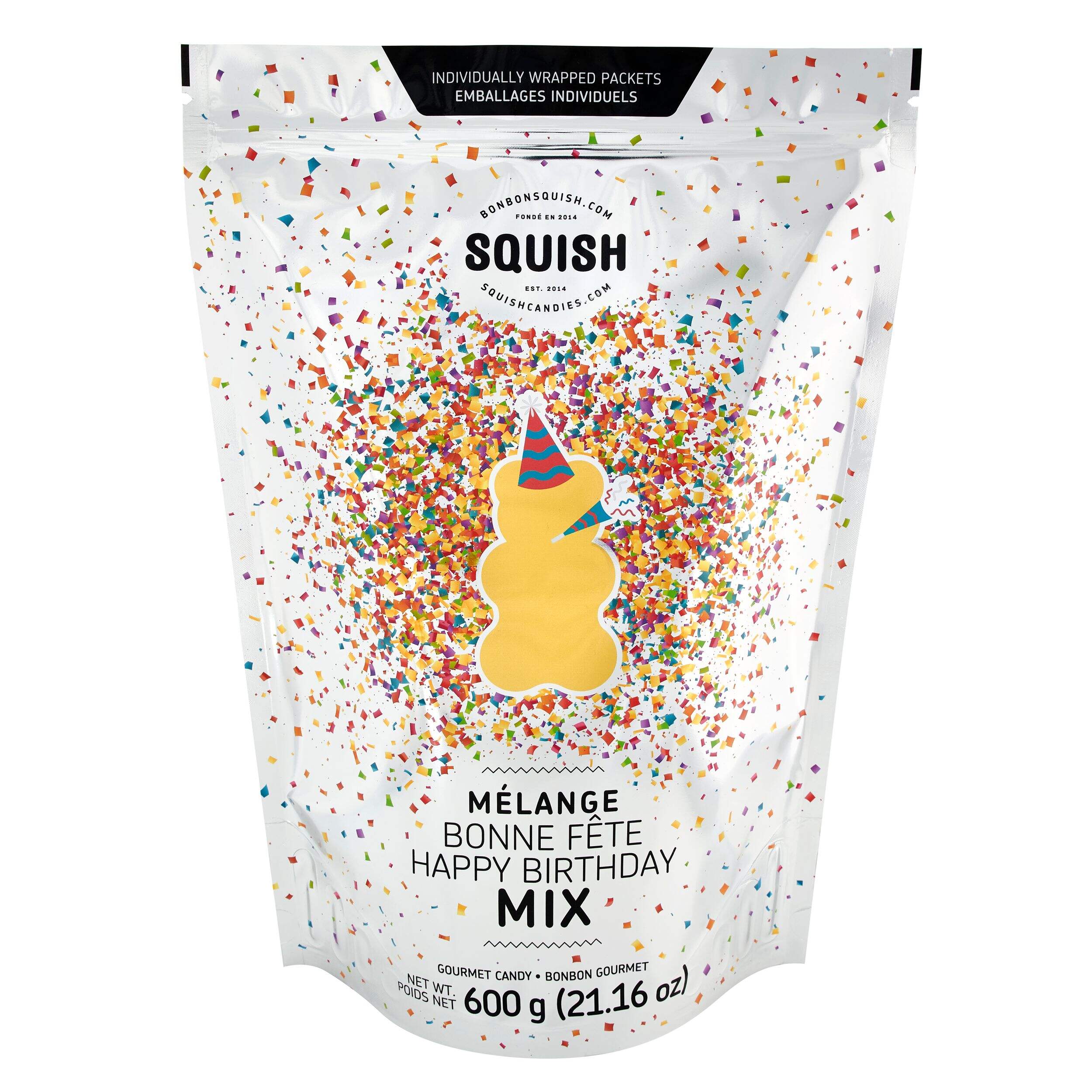 Squish Happy Birthday Mix, 600-g Front_Flat