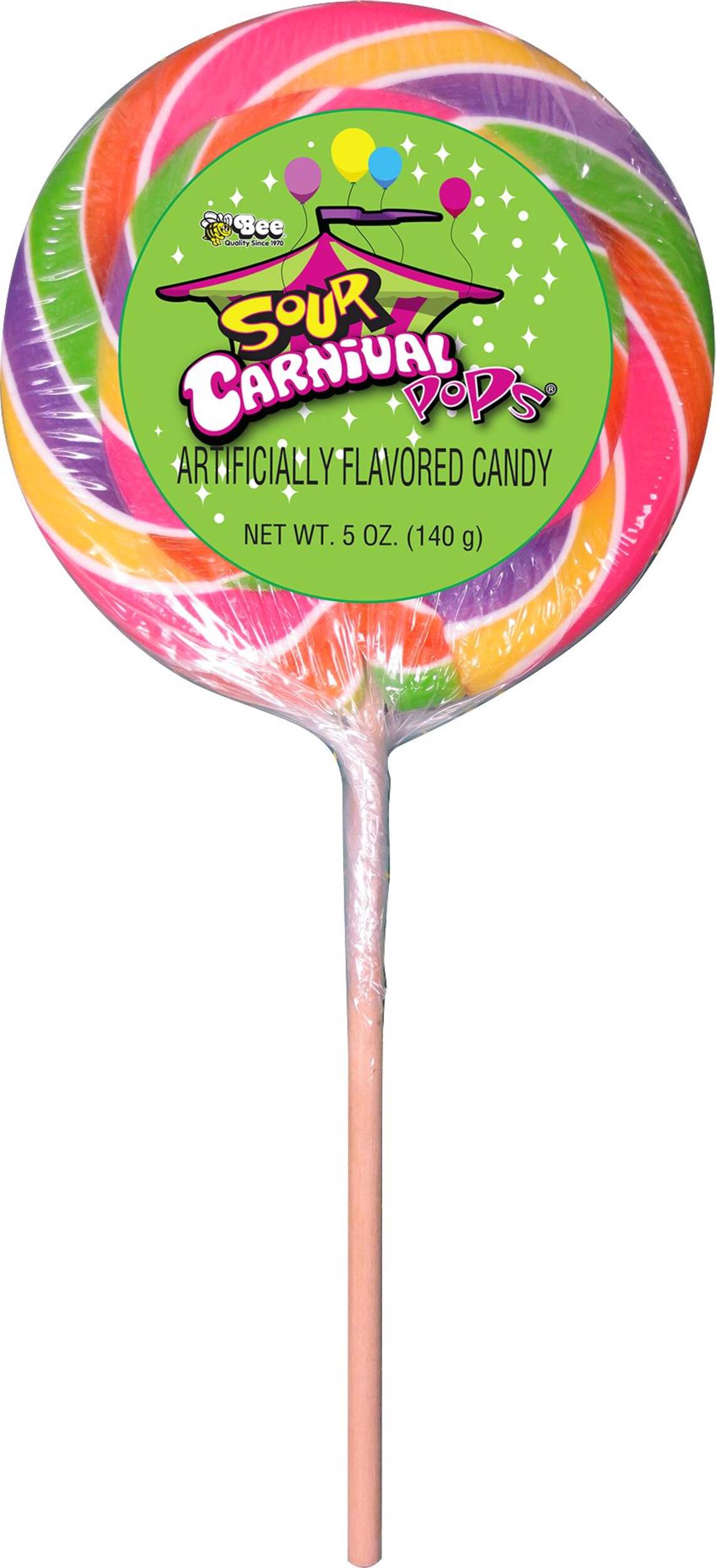 Giant Sour Carnival Lollipop, 127-g | Party City