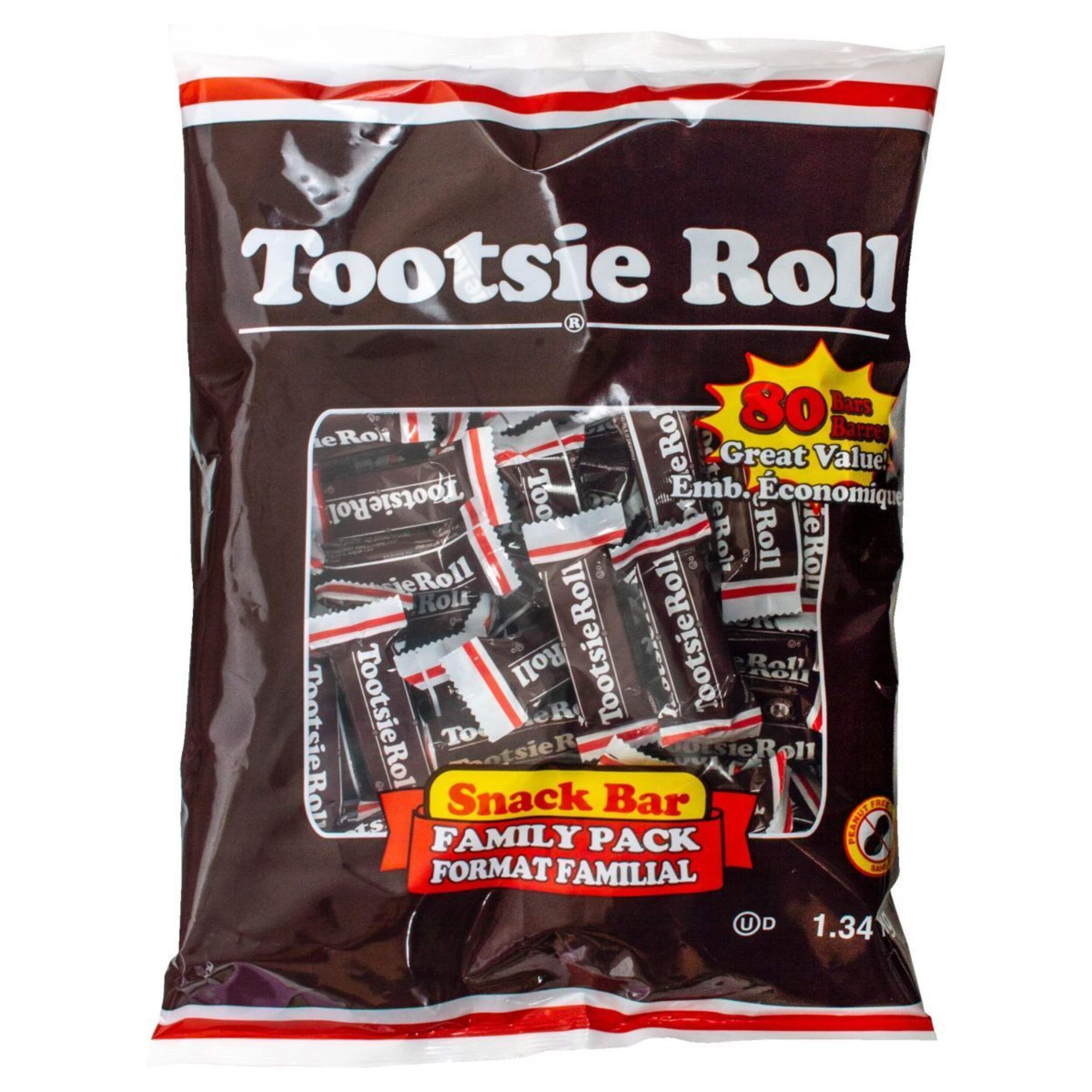 Tootsie Roll Snack Bar, 80-ct Front_Flat