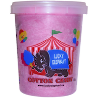 Lucky Elephant Watermelon Cotton Candy Floss, Red, 60-g, for Birthday/Party Favour Front_Flat