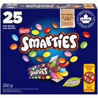 Nestle Smarties Box, Milk Chocolate, Multi-Coloured, 25-pk, for Birthday/Party Favour/Halloween Front_Flat