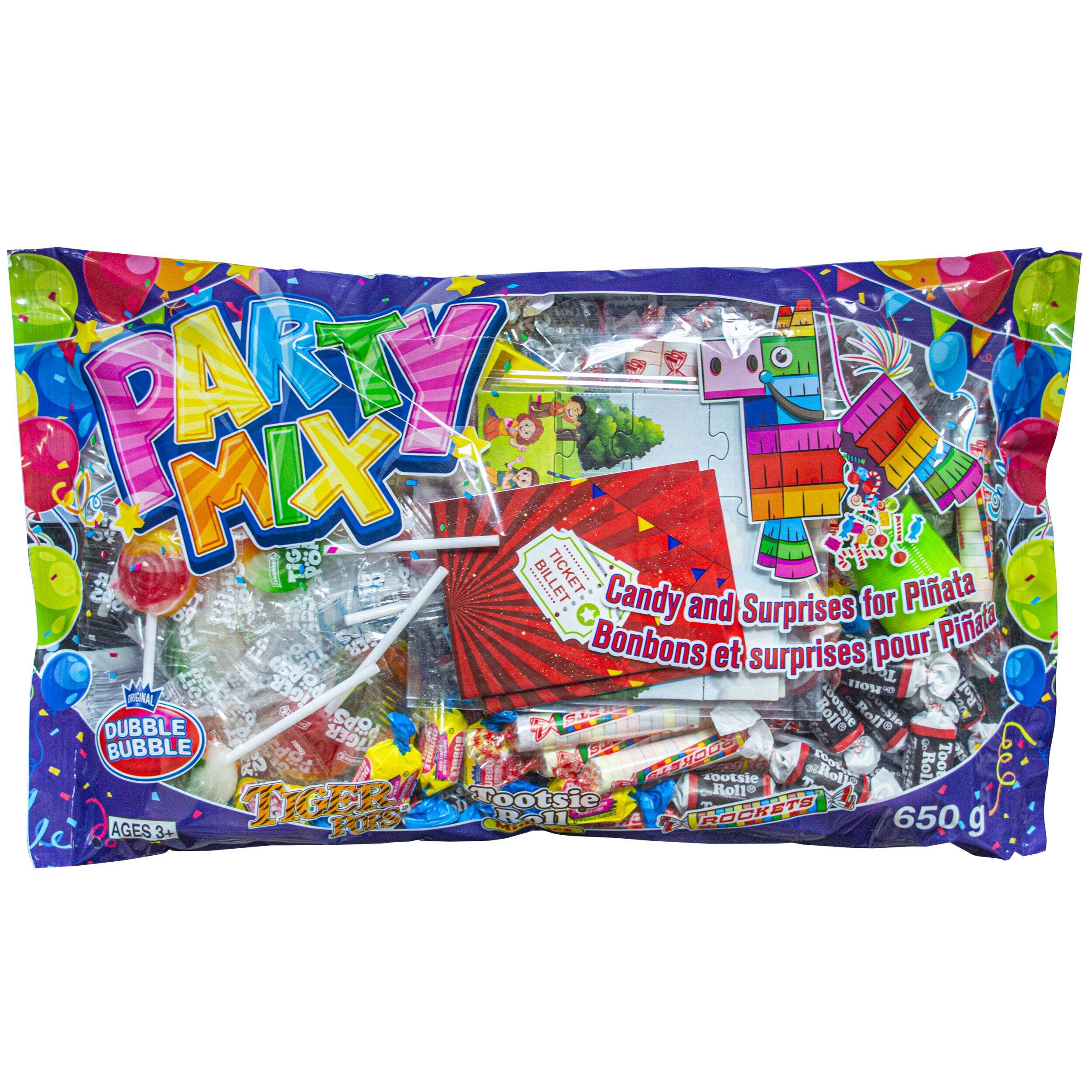 Sac mélange de fête, pinata, 650 g Front_Flat