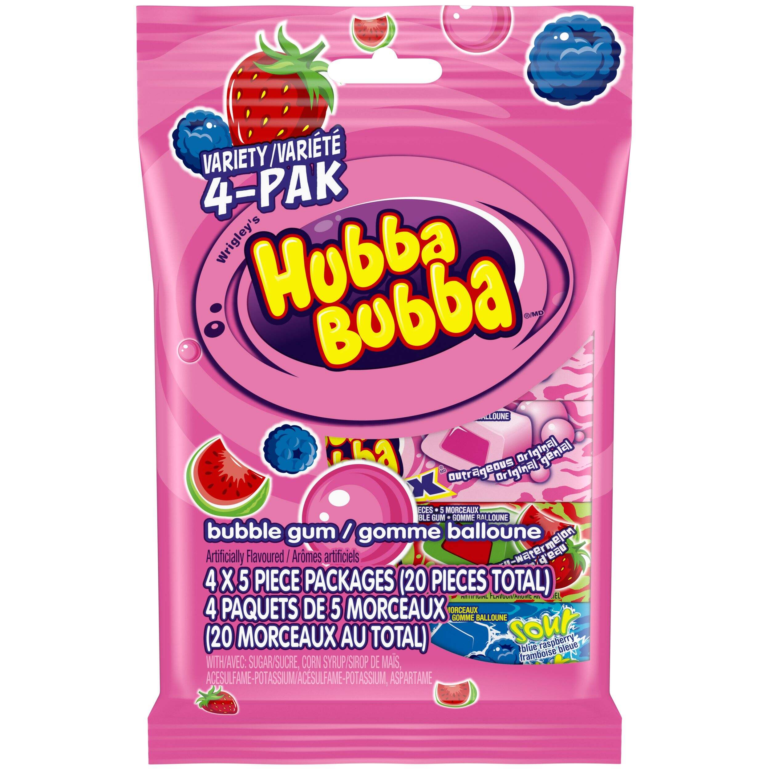 Hubba Bubba Max Variety, 4-pk Front_Flat