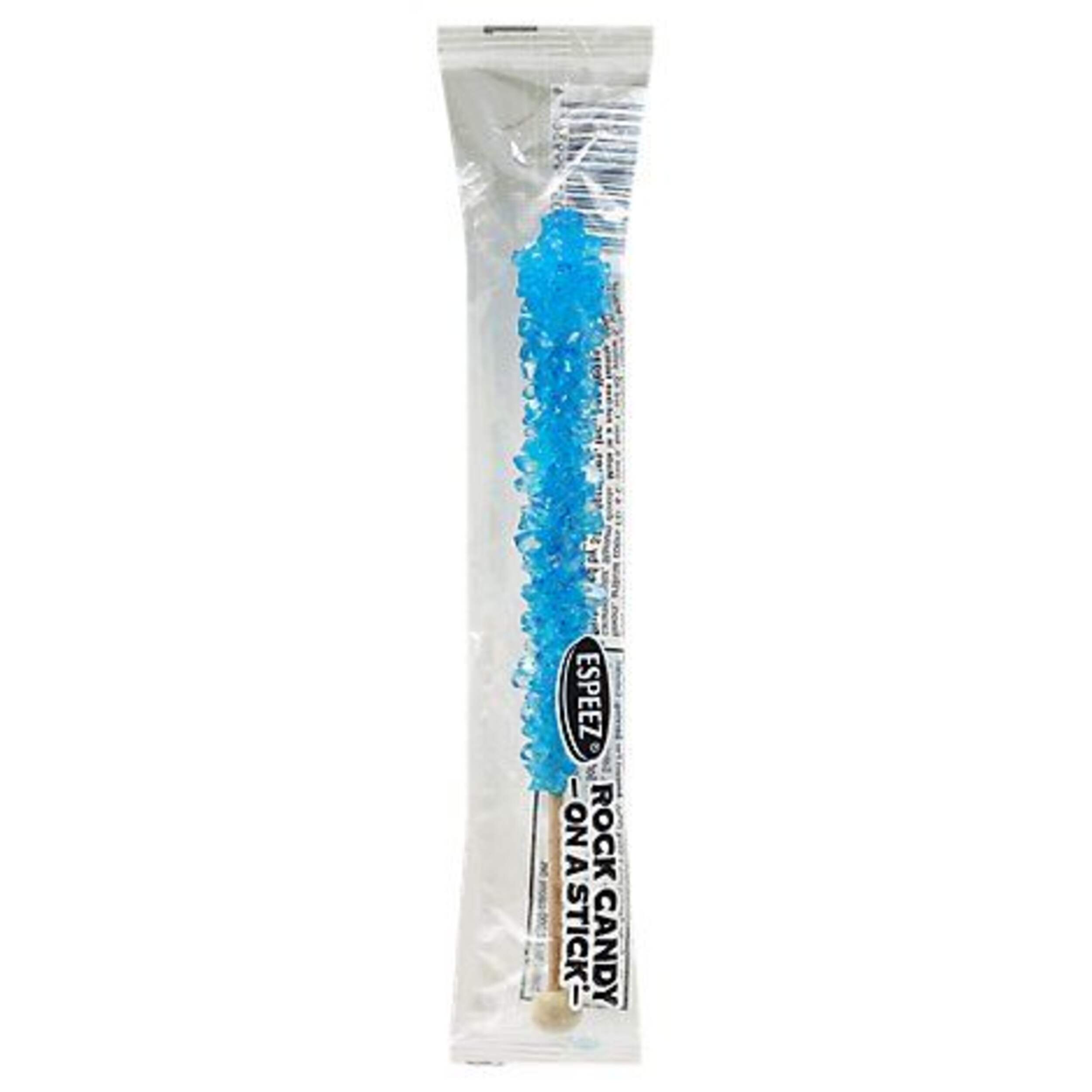 Rock Candy Crystal Stick, Cotton Candy, Light Blue, Hard Candy, for Gender Reveal/Birthday/Party Favour Front_Flat