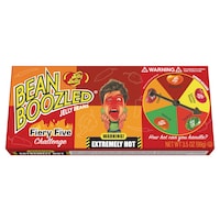 Bean Boozled Fiery Five Jelly Beans, Sriracha/Habanero/Jalapeno/Cayenne, Multi-Coloured, 3.5-oz, Chewy Candy, for Birthday/Party Favour Front_Elevated