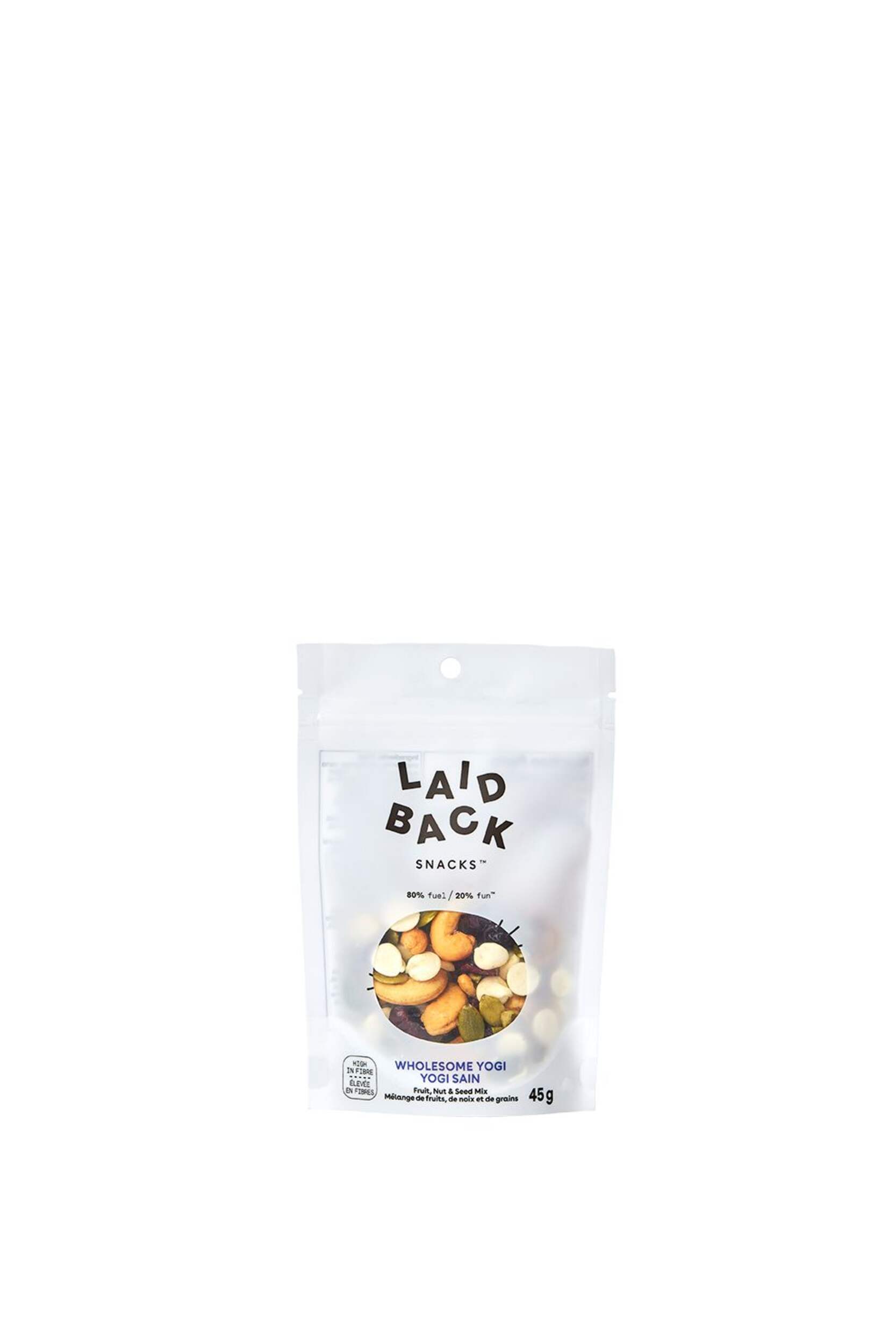 Laid Back Snacks Wholesome Yogi, 140-g Front_Flat