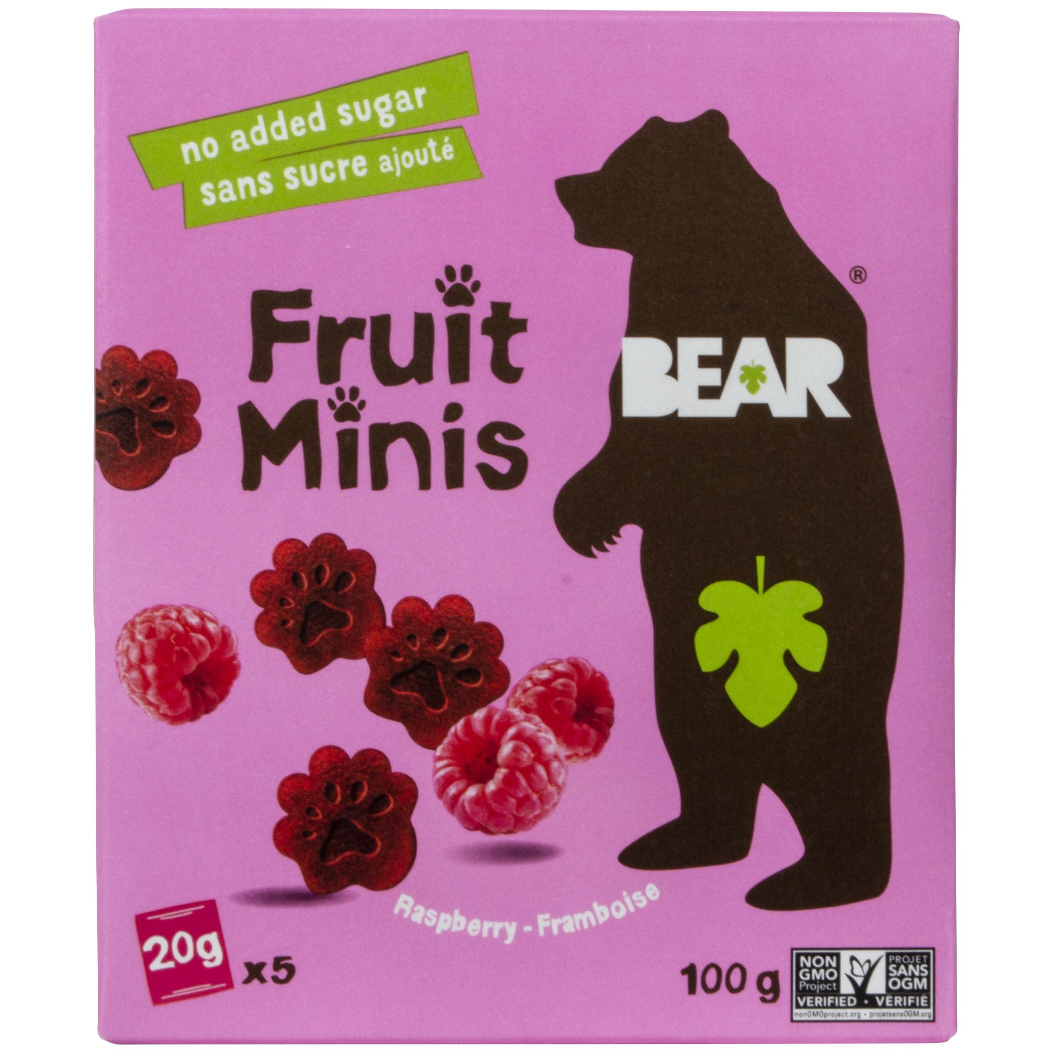 Bear Raspberry Fruit Minis, 100-g | Party City